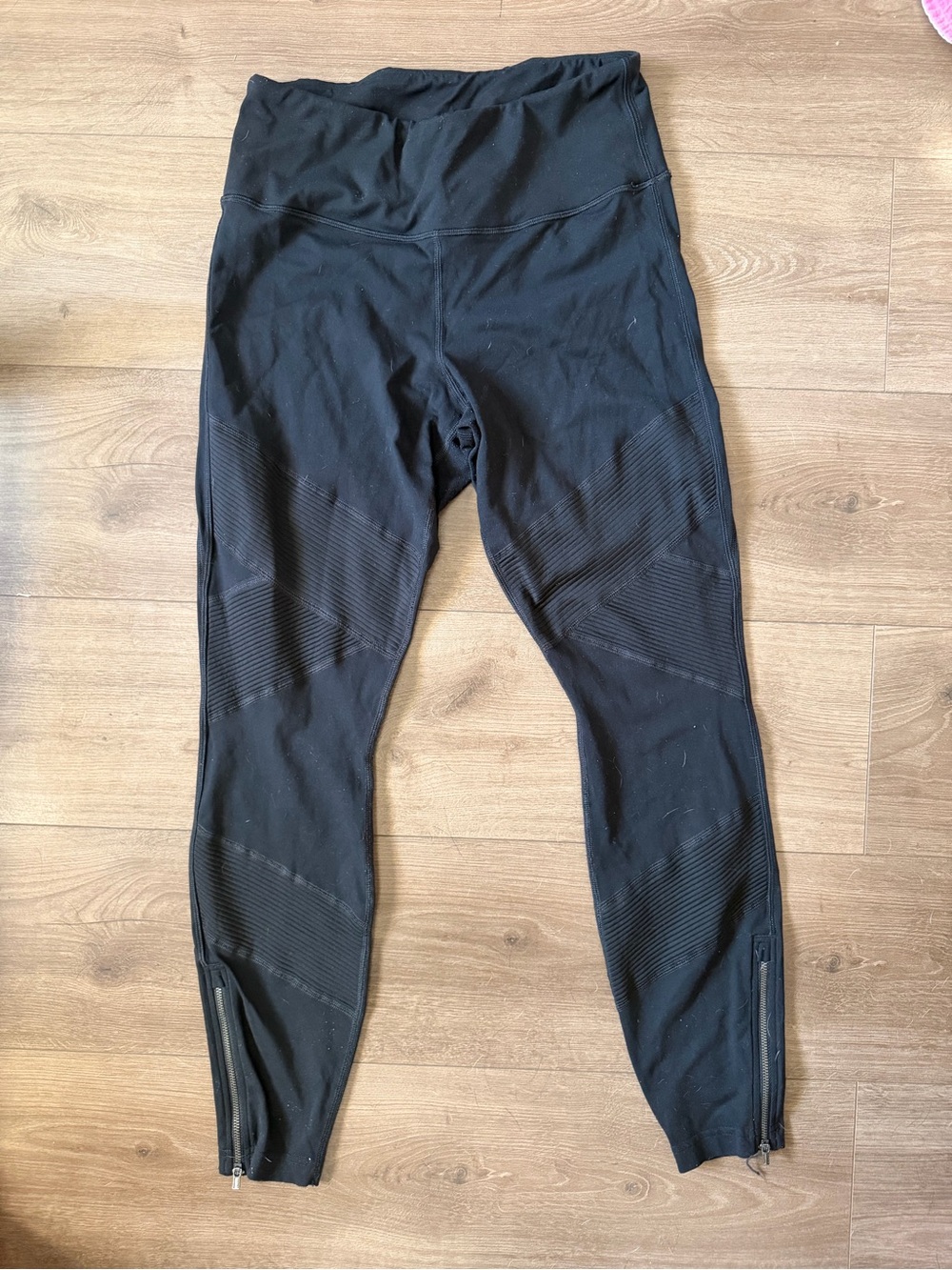 Athleta Sophia Moto Street tights